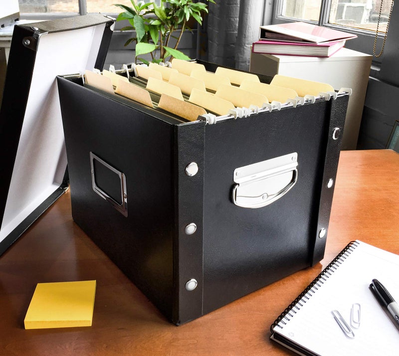 Snap-N-Store صندوق ملفات بحجم الرسالة من سناب-إن-ستور، أسود (SNS01533) - Image 3